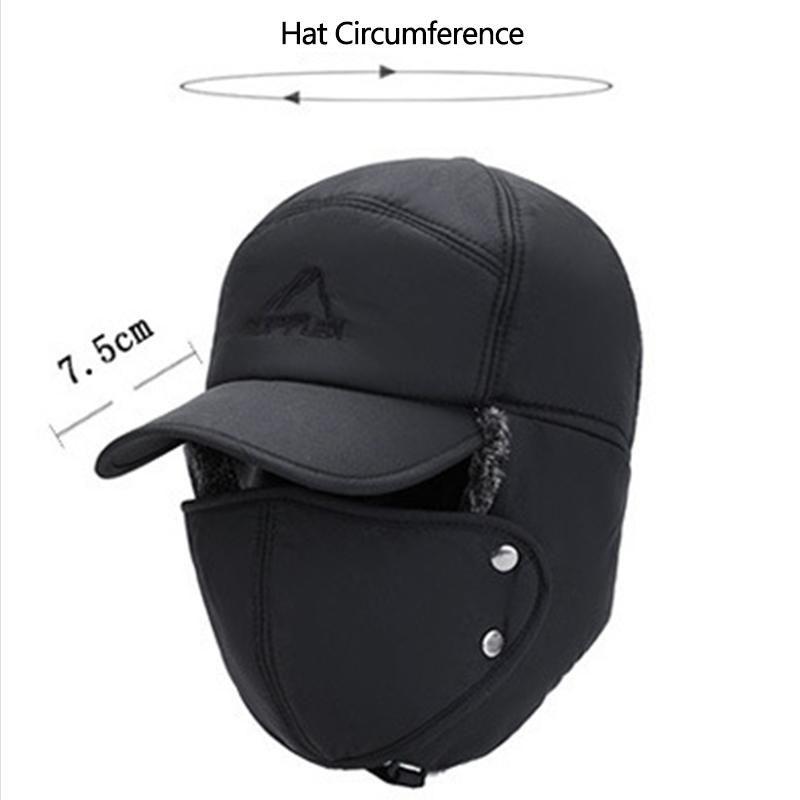 Super warmer winddichter Hut mit Ohrenschutzmaske