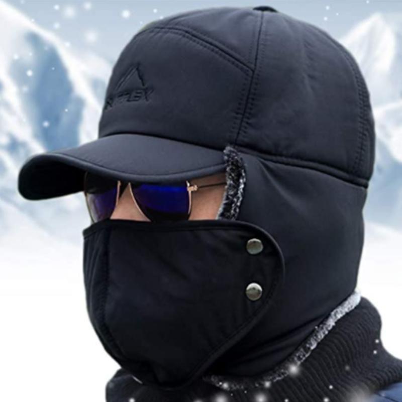 Super warmer winddichter Hut mit Ohrenschutzmaske