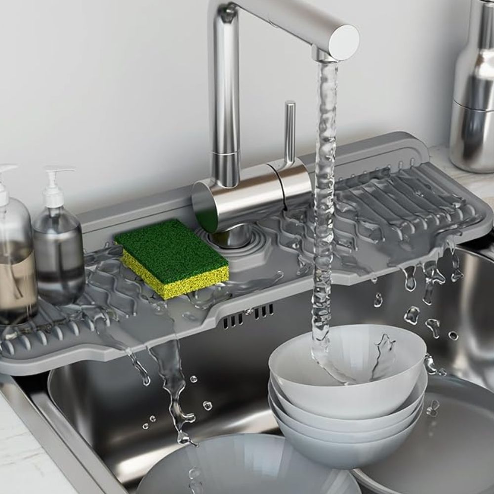 Aqua Slope Gummi Wasserhahn Spülmatte
