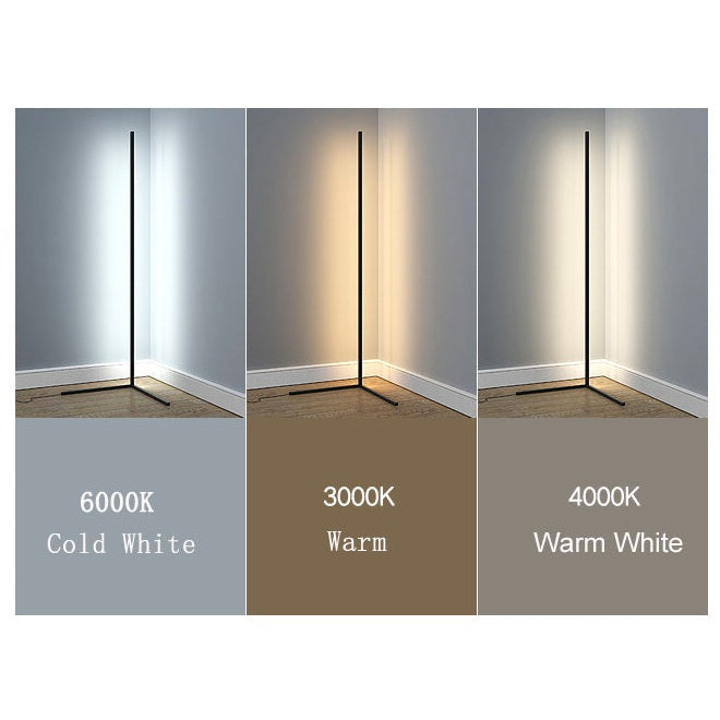 Slim LED-Ecklampe, dimmbar, Wohnzimmer & Schlafzimmer