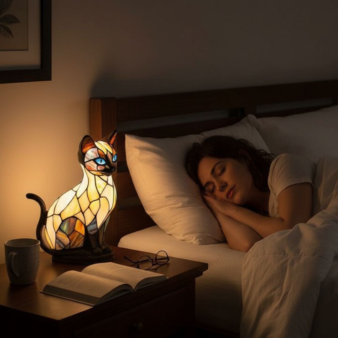 Luna Glow Cat – handgefertigte Lampe, die Herzen zum Strahlen bringt