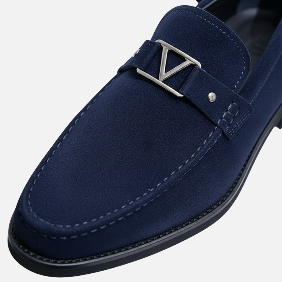 Herren Luxus Wildleder Slipper – Klassische Slip-On Schuhe