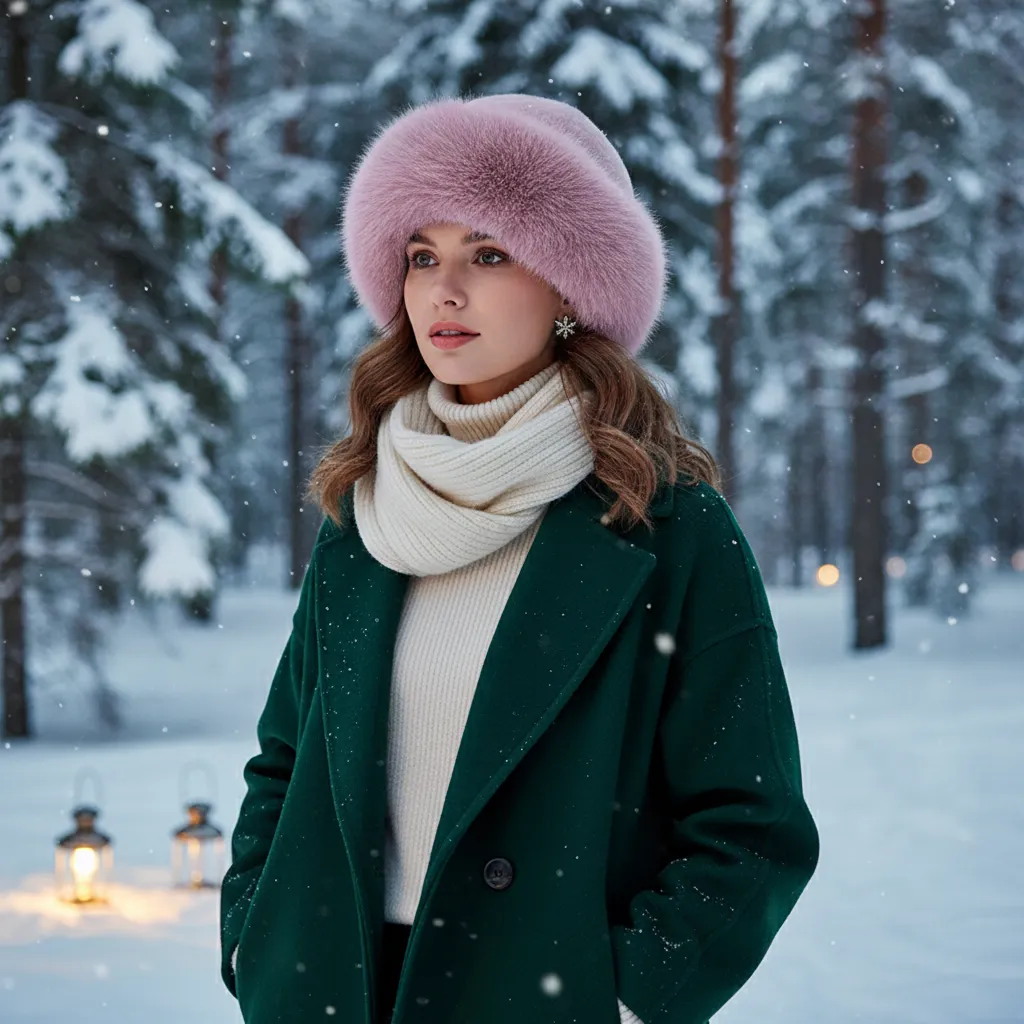 Furla – Stilvolle Damen Winter-Pelzmütze für warme