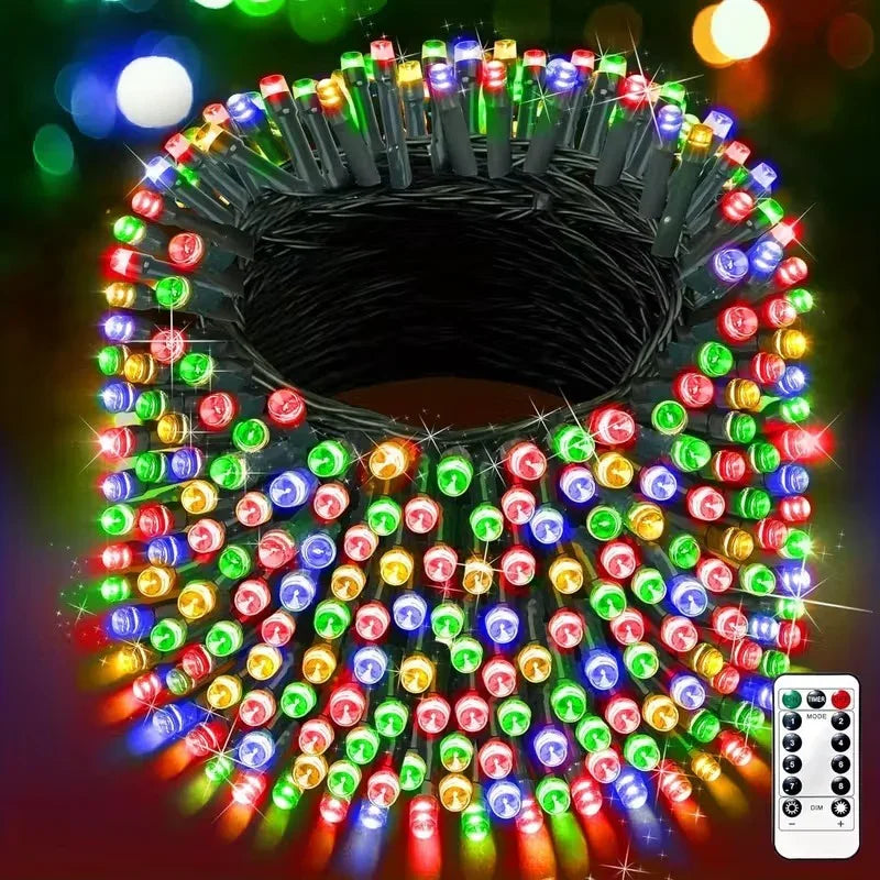 500 LED Außenlichter - Fernbedienung - Netzbetrieb