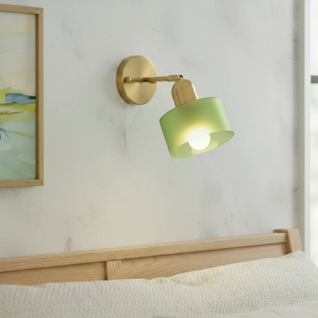 Bunte Glas Bauhaus Wandleuchte