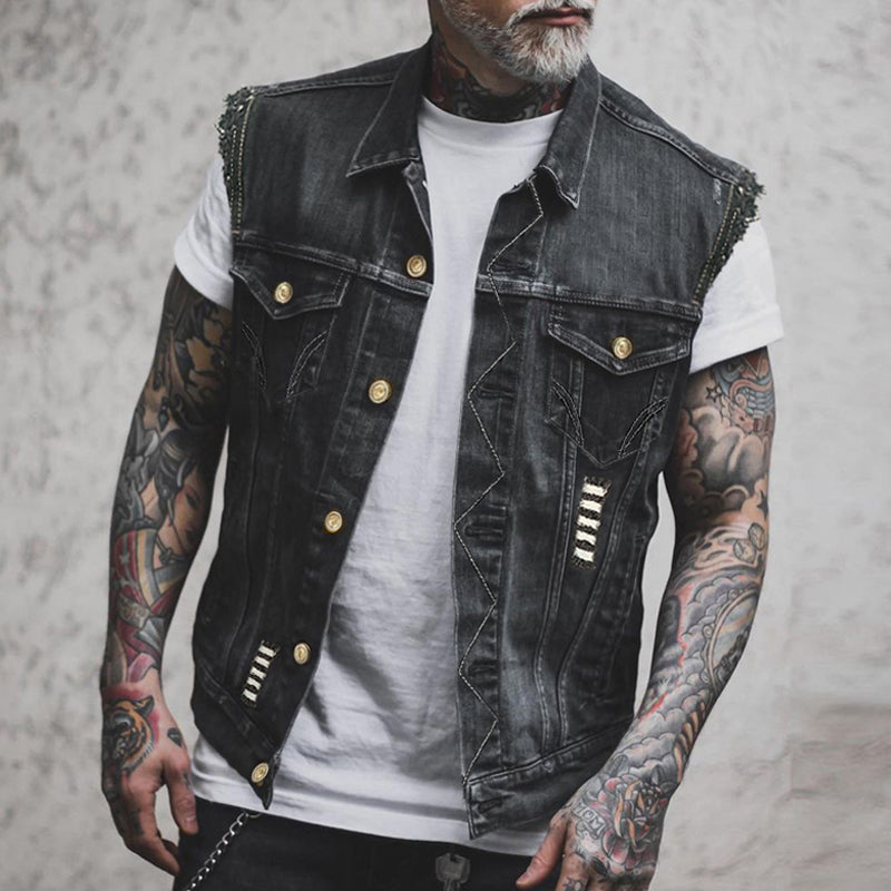 Stylische Denim-Weste für Herren