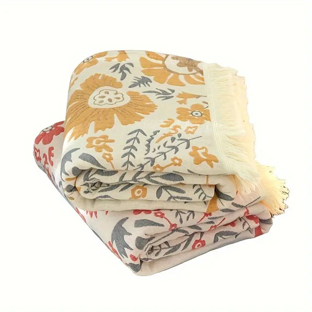Versailles-inspirierte reversible Blumen-Decke