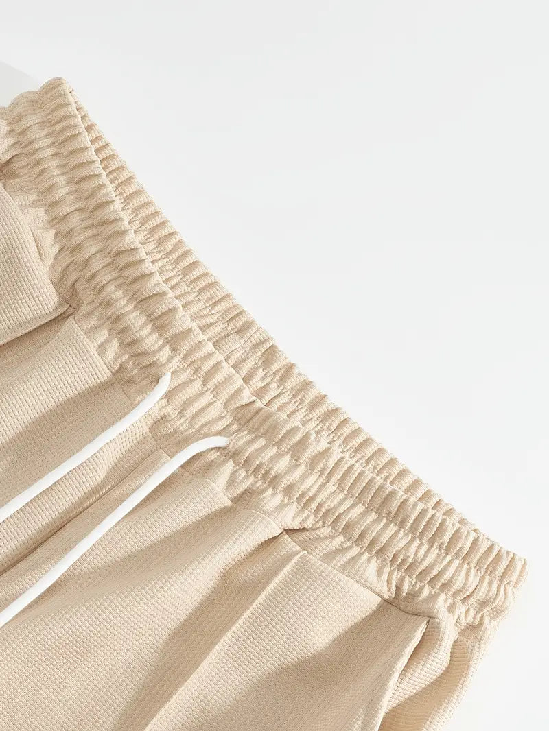 Hemd- und Hosen-Set - Kurzarm - Poloshirt - Zweiteiliges Set - Herrenbekleidung