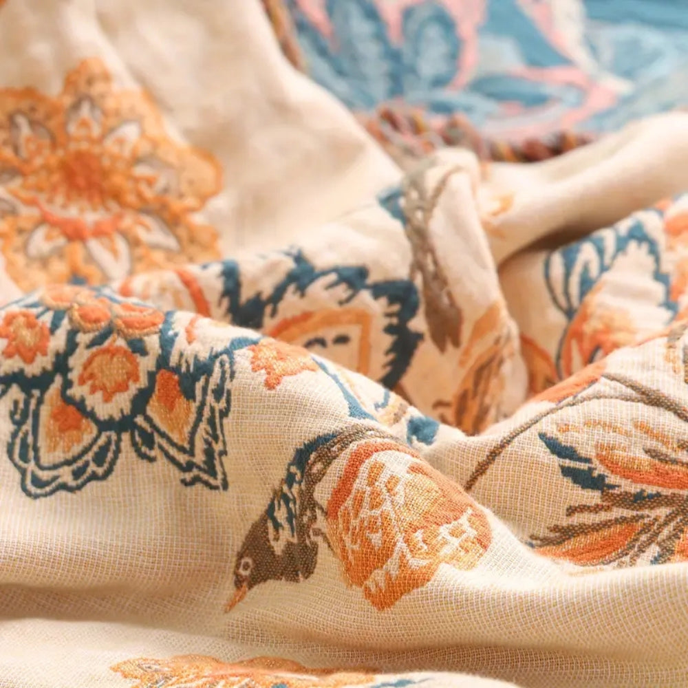 Rustikale Gemütliche Boho-Decke