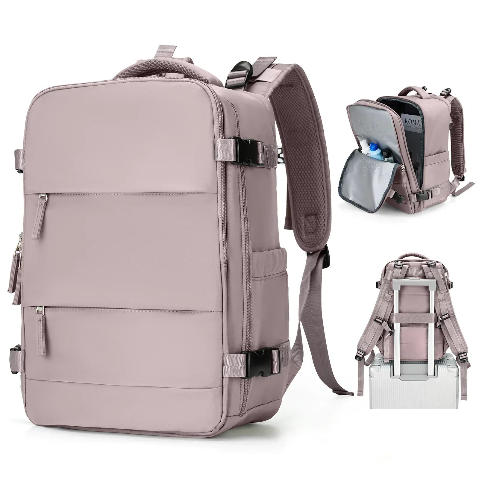 Reiserucksack Travomate | Wasserdicht & Vielseitig | 15,6" Laptopfach | Große Kapazität mit Nass-Trocken-Trennung
