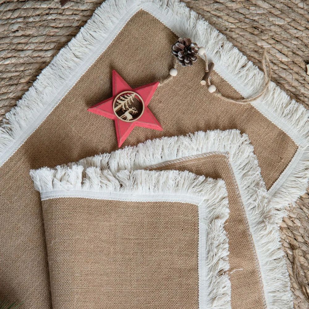 Jute Charm Boho Tischläufer