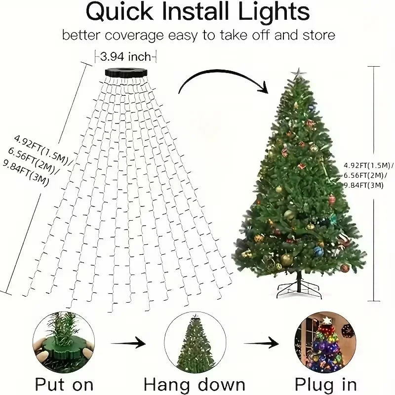 Weihnachtsbaumlichter - USB-betrieben - Fernbedienung