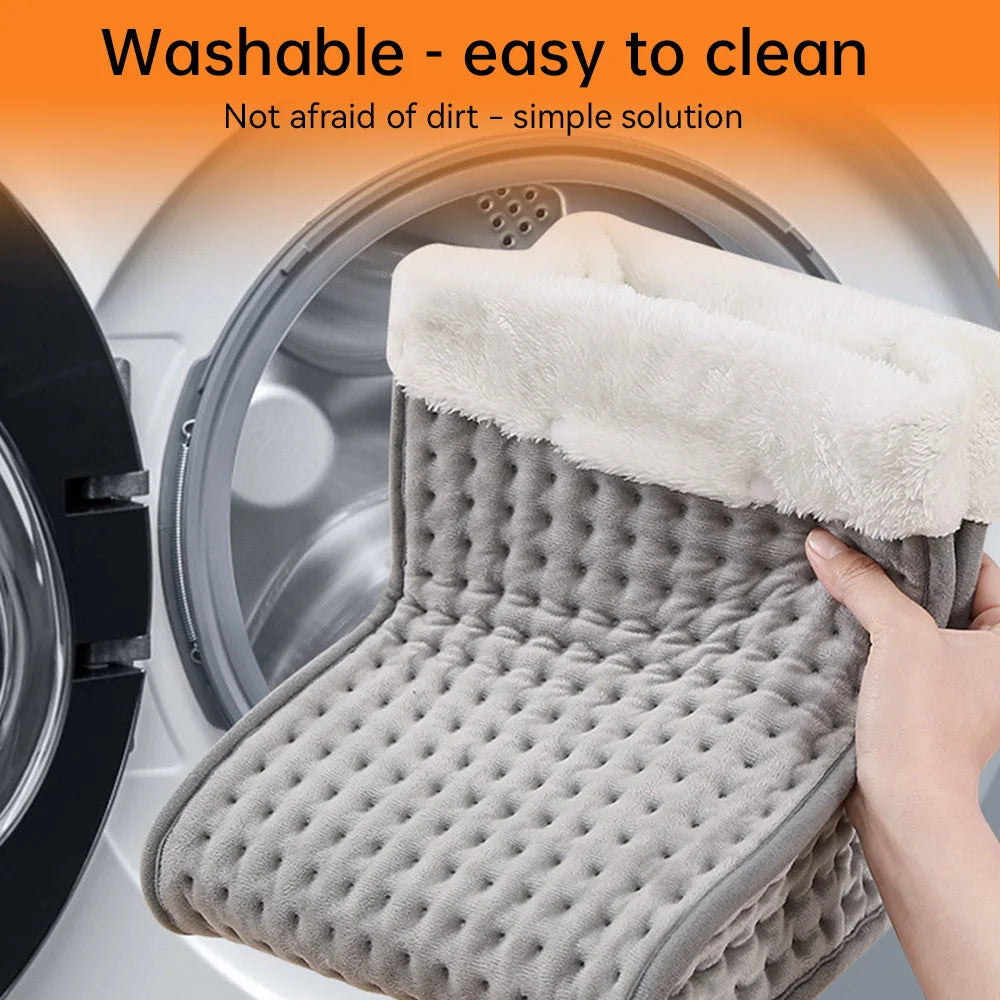 Electric foot warmer - Adjustable temperature - Plush surface