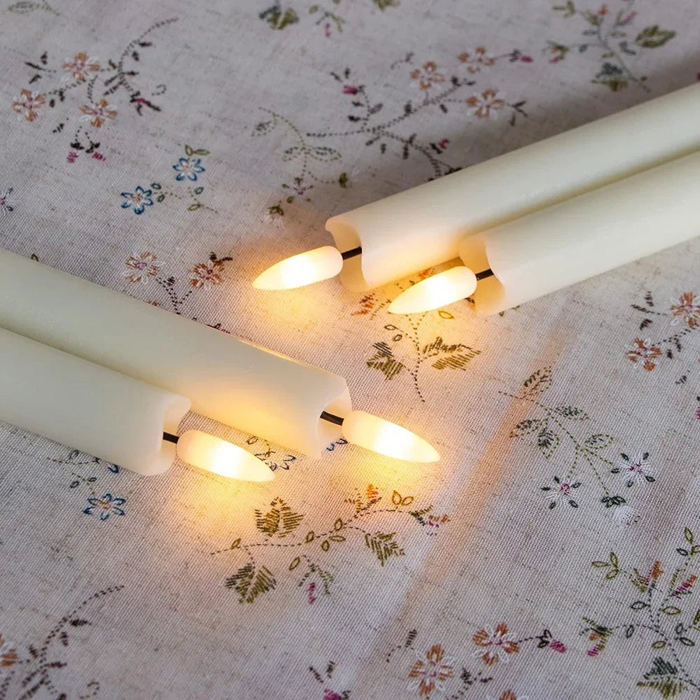 Flammenlose LED-Kerzen - Realistischer Flammeneffekt - Batteriebetrieben