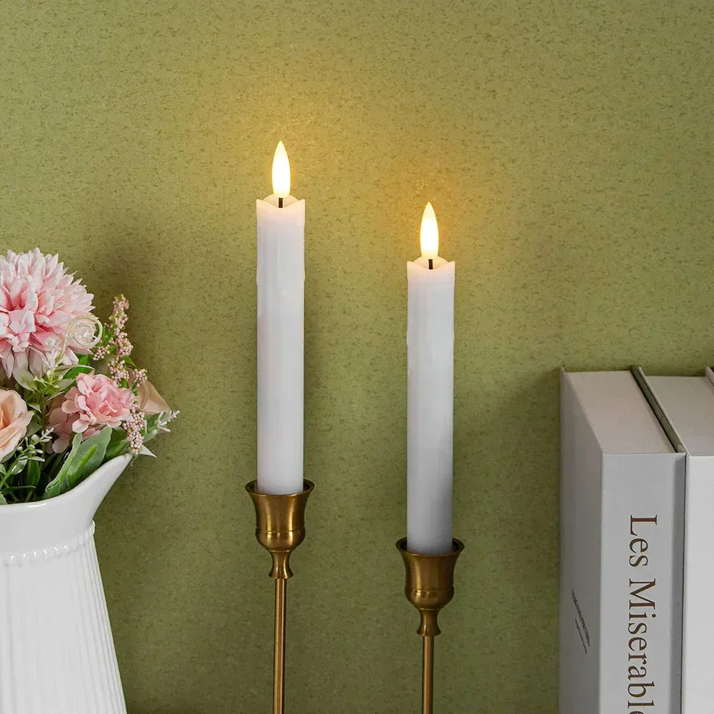 Flammenlose LED-Kerzen - Realistischer Flammeneffekt - Batteriebetrieben