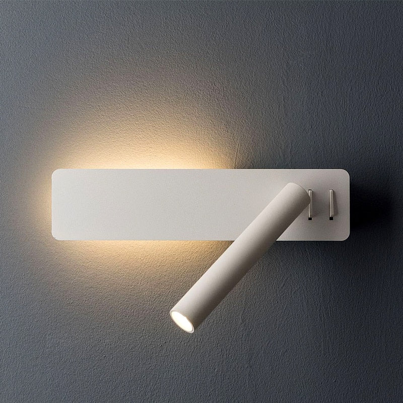 Drehbare LED-Lesewandleuchte für das Bett