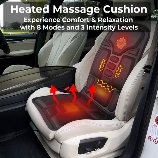 Heizbares Massagekissen - Für Stuhl- und Autoanwendung - Vibrationsknoten