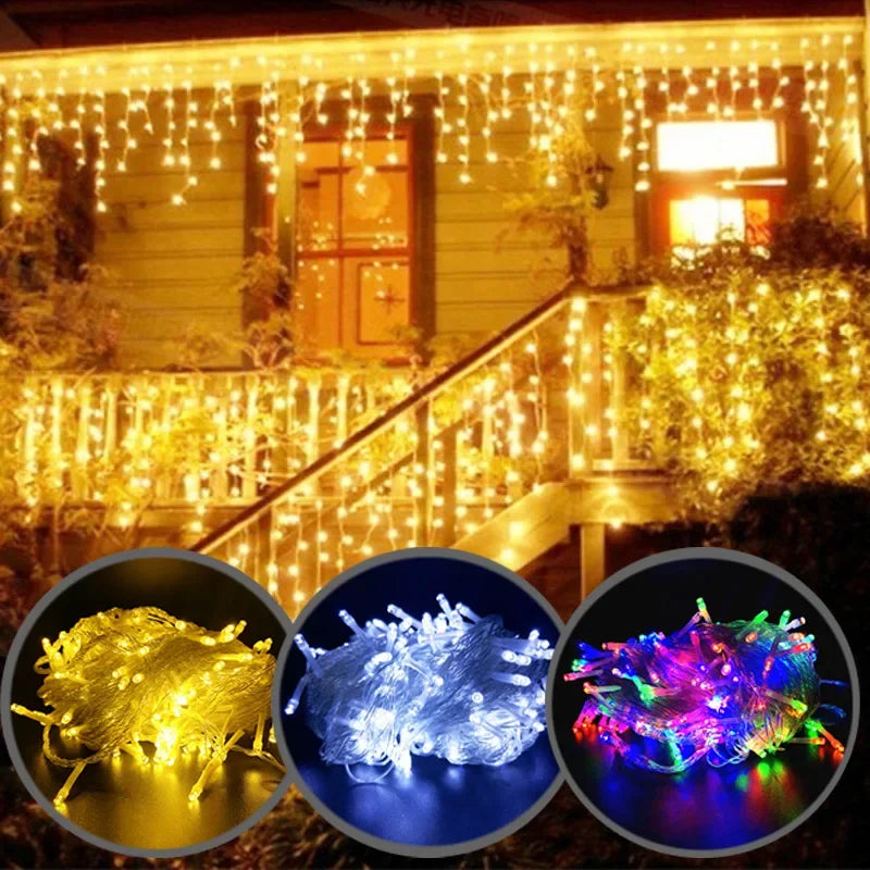 Eiszapfenlichter - Außenbeleuchtung - LED-Dekor