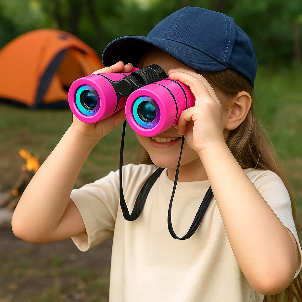 Fernglas-Set für Kinder, Outdoor-Abenteuer, Lernspielzeug, kompakt