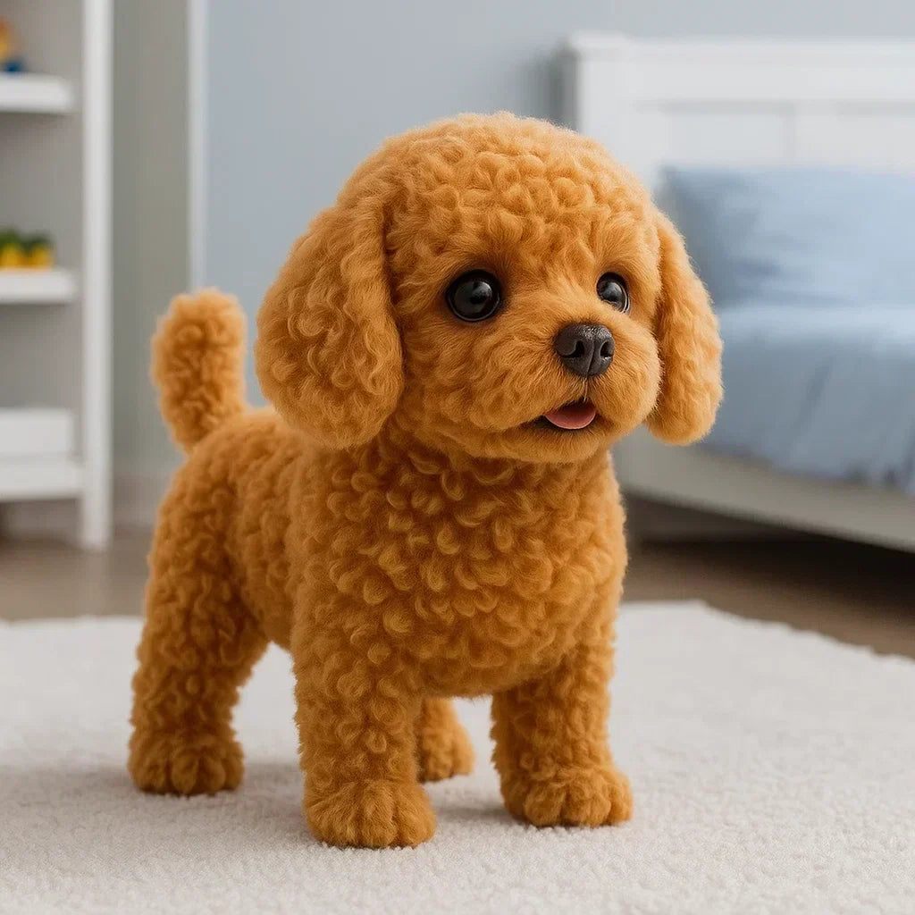 Kuscheltier Hund Interaktiv Realistisch Plüsch