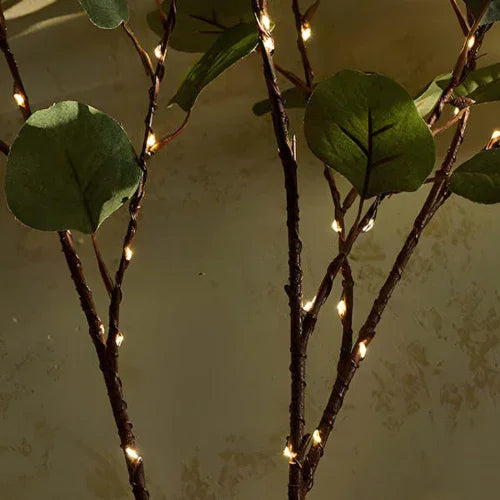 LED-Weidenzweiglampe - Keramikvase - Innendekoration