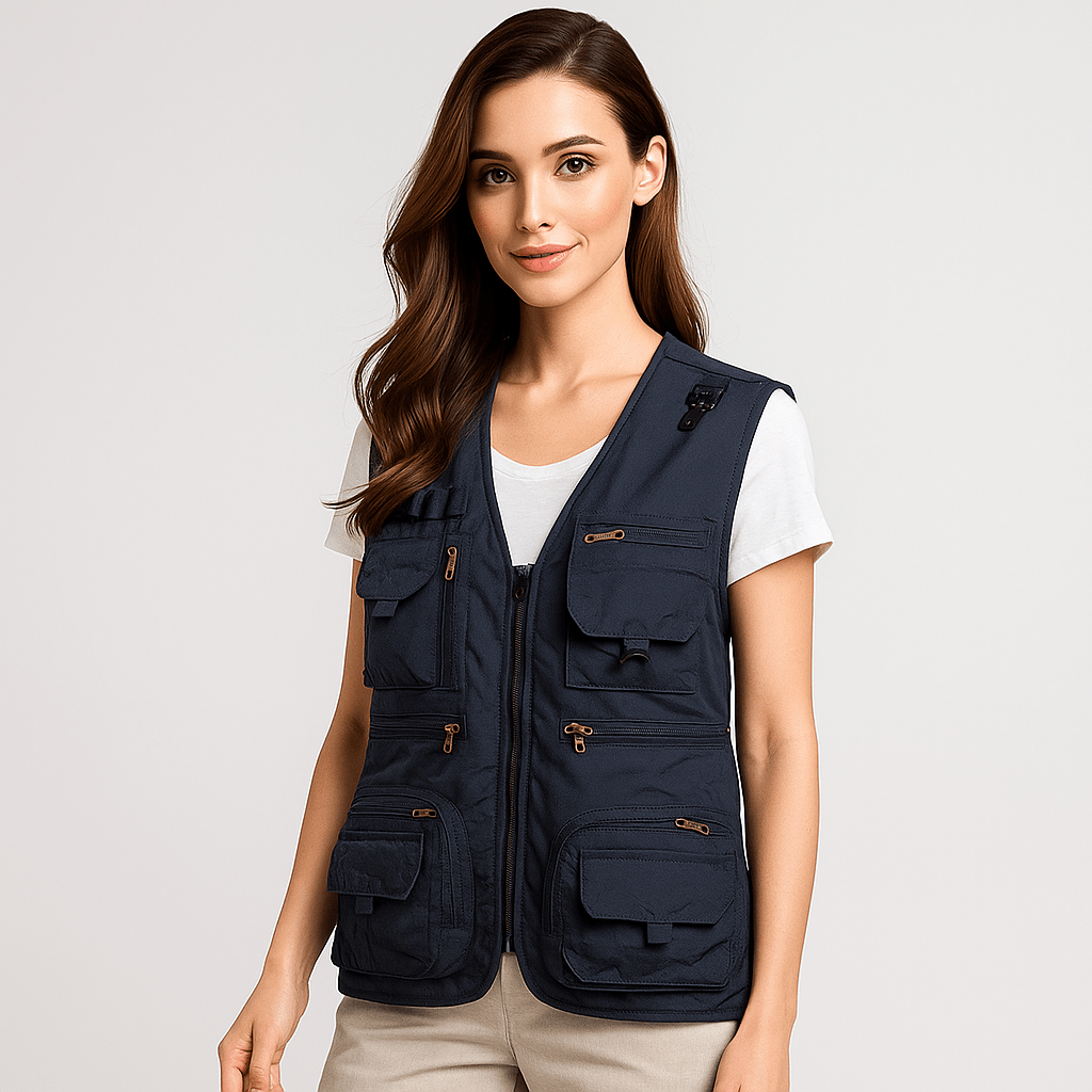 Paige | Damen-Multitaschen-Leichtgewichts-Nylon-Utility-Weste
