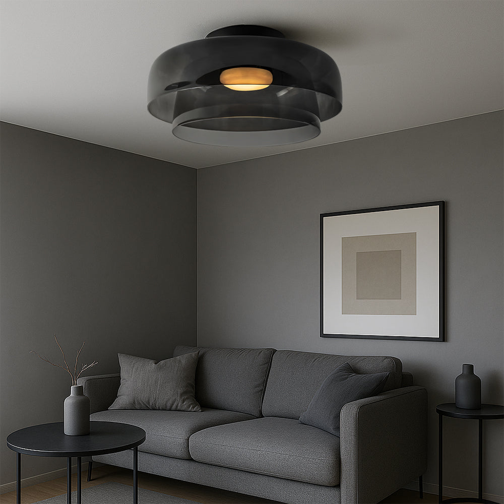 Nordic Bauhaus Glas Geschichtete Pendelleuchte