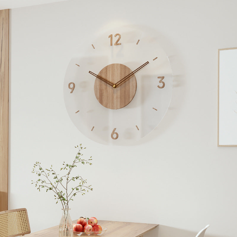 Nordora – Nordic Wanduhr aus Holz, lautloses Design