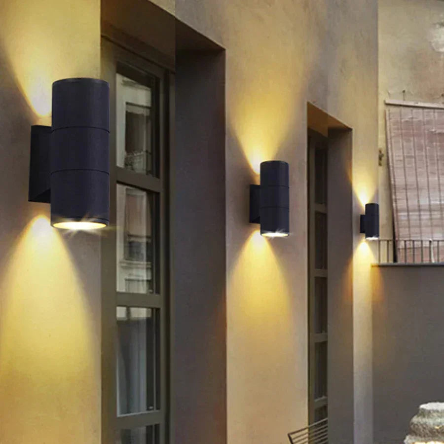 Außenwandleuchte - LED-Beleuchtung - Aluminium-Design