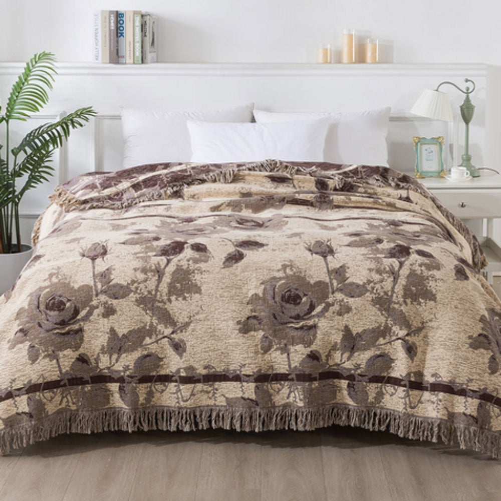 Rosewood Grace Wurfdecke aus Baumwolle