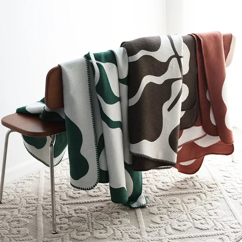 NordLuxe | Jacquard-Wurfdecke | Imitiertes Kaschmir | Weich & Warm | Sofabezug & Tagesdecke im nordischen Stil