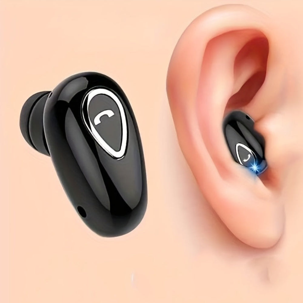 Bluetooth-Ohrhörer, kabellos, mini, unsichtbar, einseitig