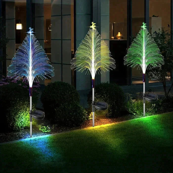 Solar Weihnachtsbaumlichter - Außendekoration für den Garten - LED Lichter