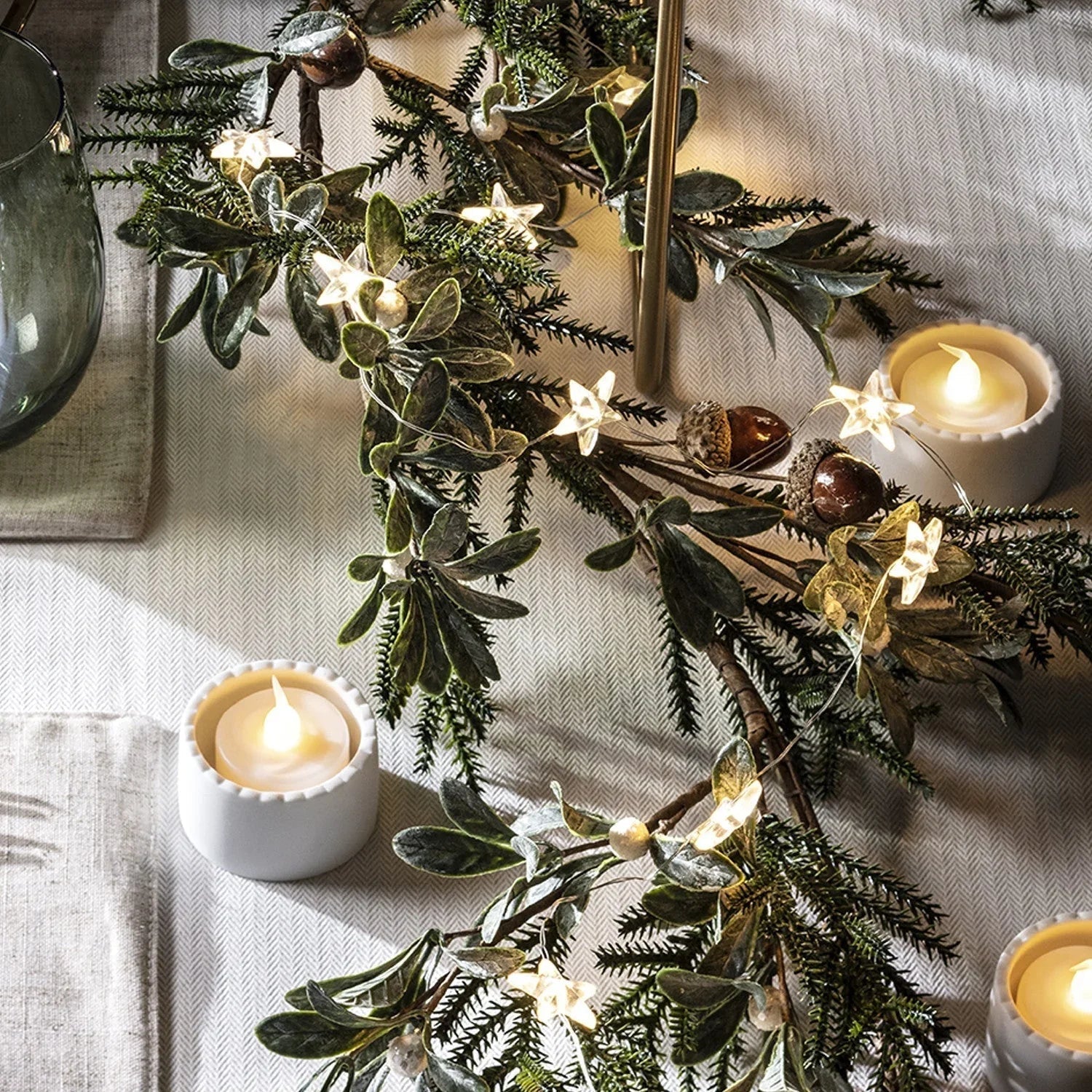 Sternenfee Lichterkette - Weihnachtsdekoration - Warmweißer Glanz