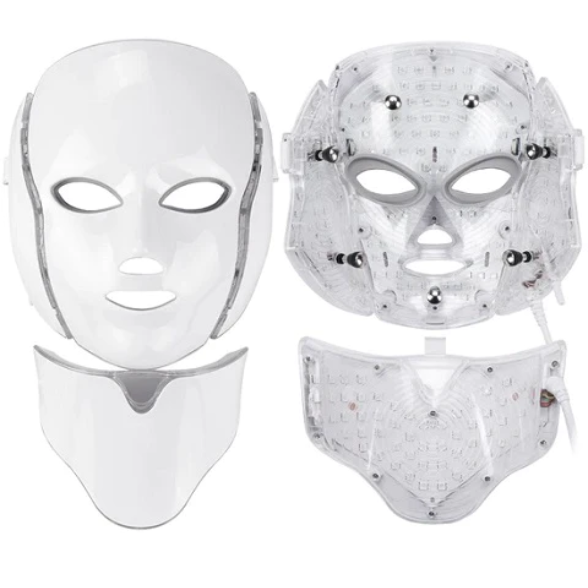 7 Farben LED Photon Lichttherapie-Maske - Gesichts- und Halsbehandlung