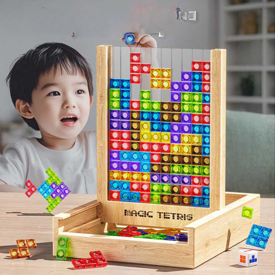 Magisches Holz-Tetris-Spiel (Standardmodell)