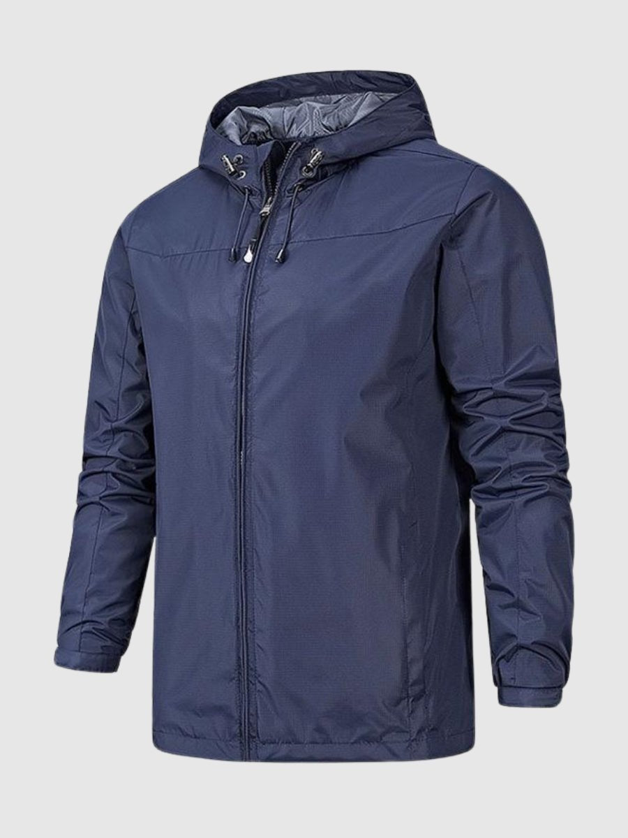 Windbreaker-Jacke - Herren Kapuzenjacke für den Außenbereich, wasserdicht