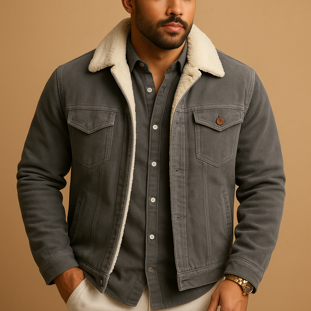 Herren Cordjacke mit modernem Schnitt | Lässiger Stil