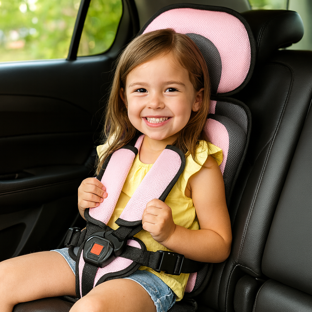 Tragbarer Autositz für Kinder, schmal, kompakt, für unterwegs