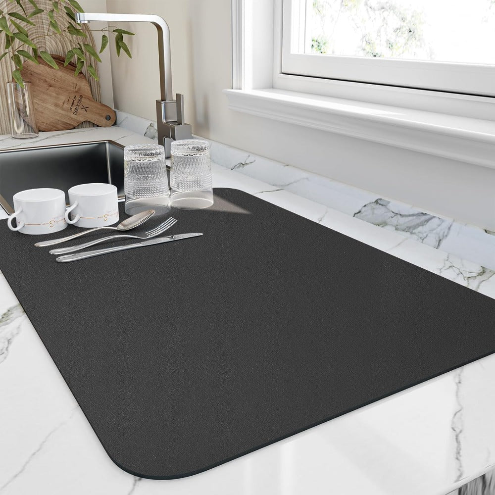 Schnelltrocknende Küchen Geschirrmatte | Hochabsorbierend