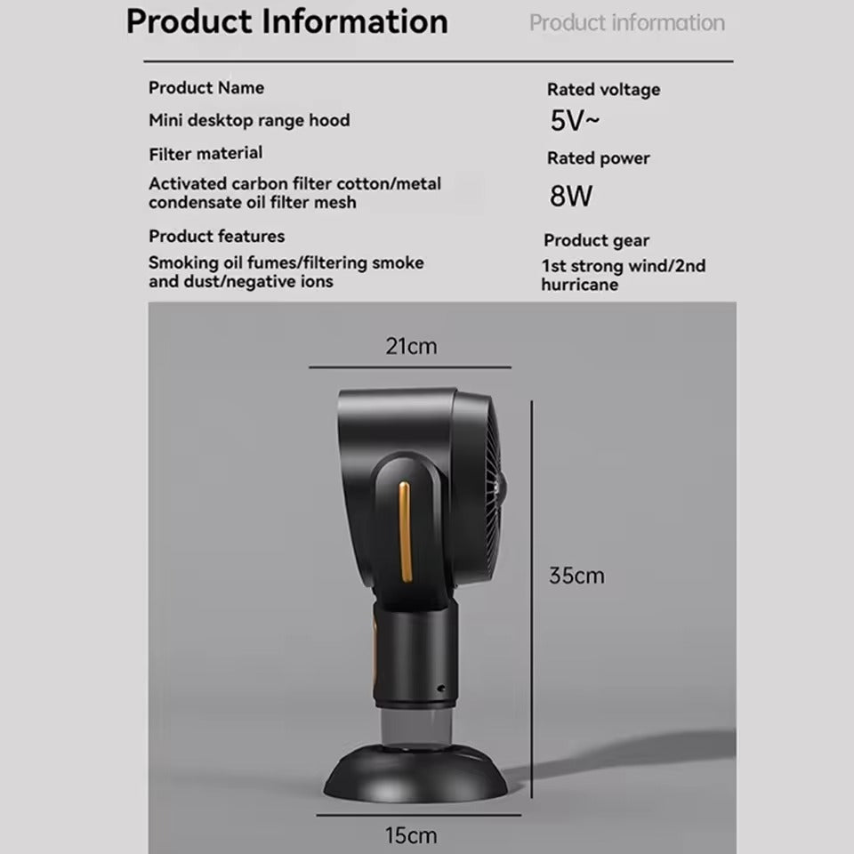 SmokeClear – Rauchdispenser & Geruchsabsorber – Kompakt & Leise für Zuhause & Büro