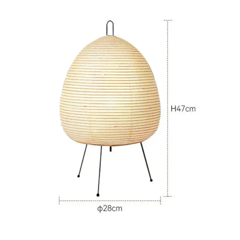 Tischlampe Reispapier Retro Japanisch Design