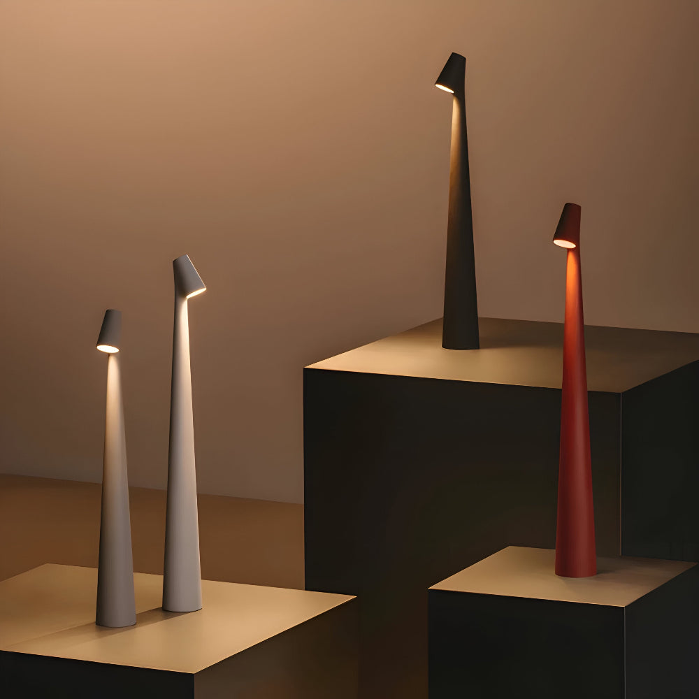 Kabellose LED Tischlampe | Lampe für Wohnzimmer & Schreibtisch | Moderne wiederaufladbare Tischleuchte | VivaLume