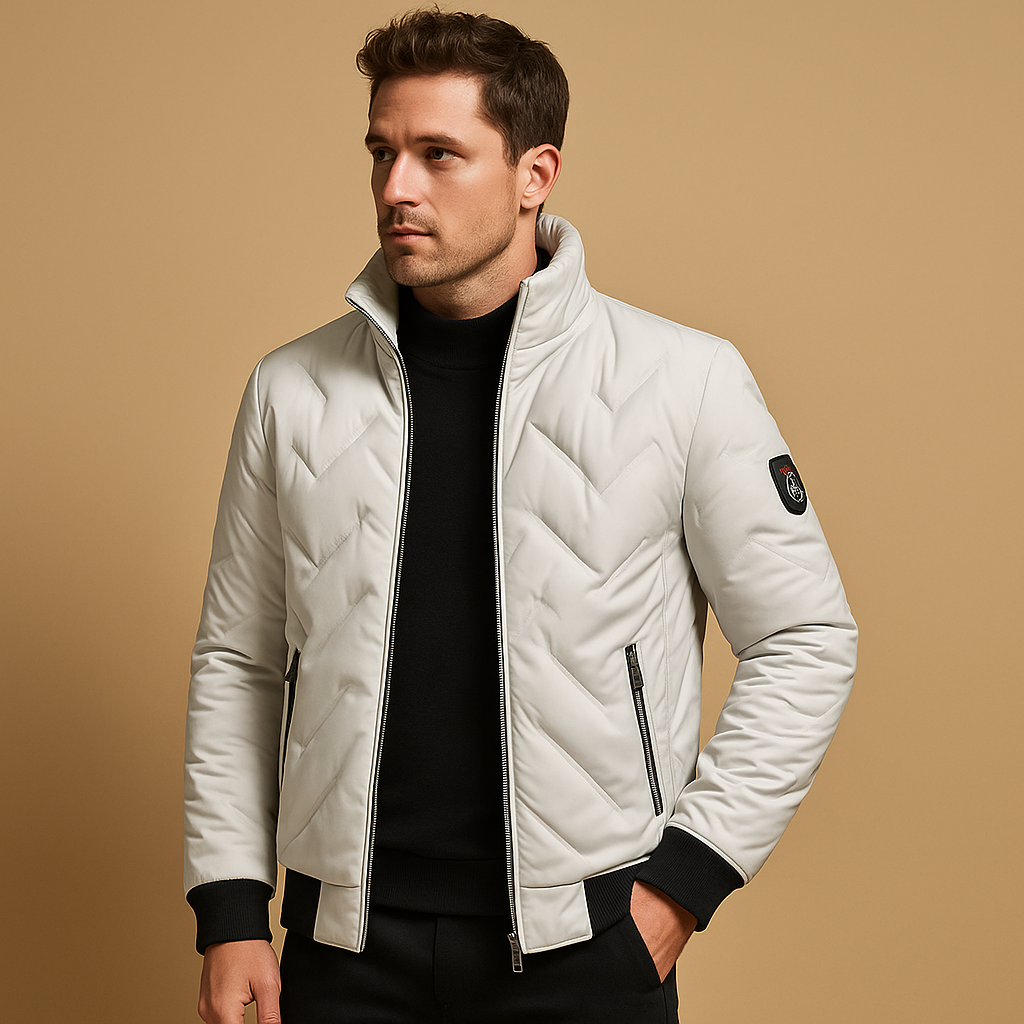 Herren Padded Pufferjacke – Klassischer Wintermantel