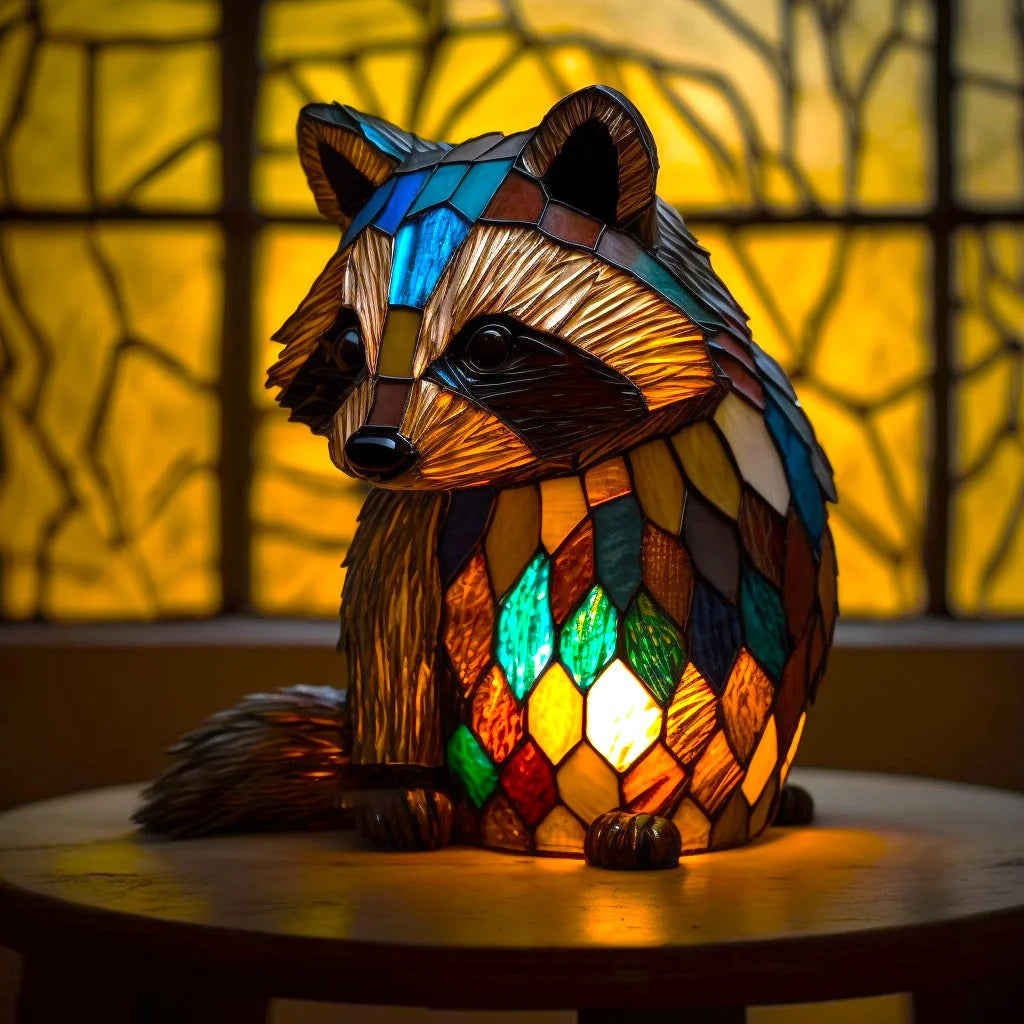 Tischlampe Glas Kunst Tier Design