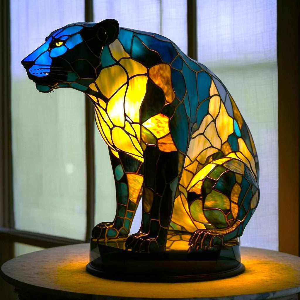 Tischlampe Glas Kunst Tier Design