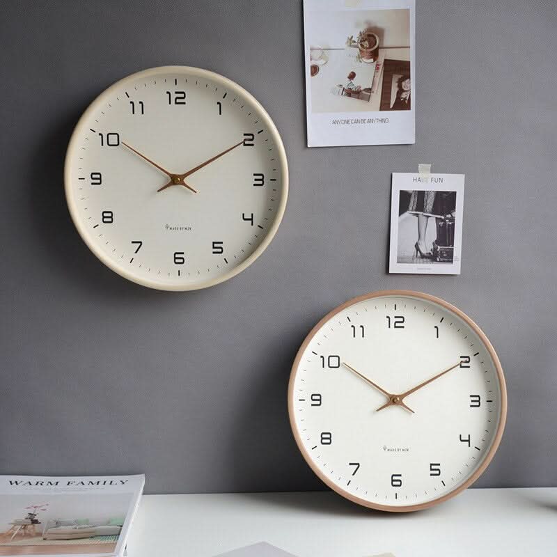 NordicTime Holz Wanduhr – Ruhiges skandinavisches Design für friedliche Wohnräume