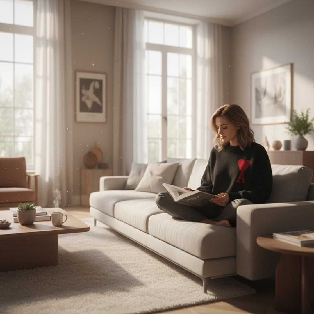 Women's sweater with heart motif – style & comfort