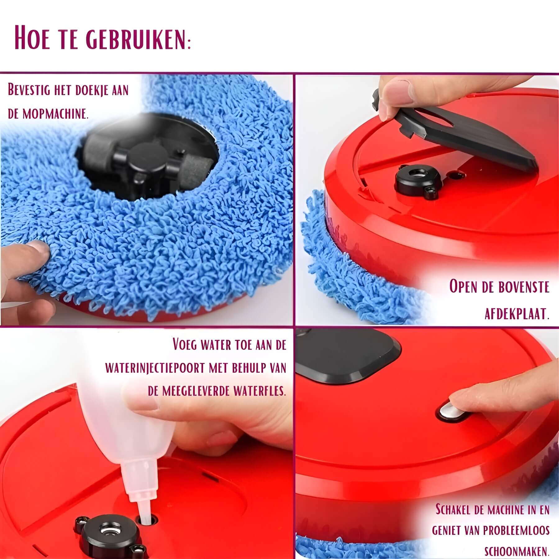 MobiSweep Staubsauger- und Wischroboter | 3-in-1-Funktion | Selbstaufladend & Flüsterleise | Kompakt 25×25×6,5 cm
