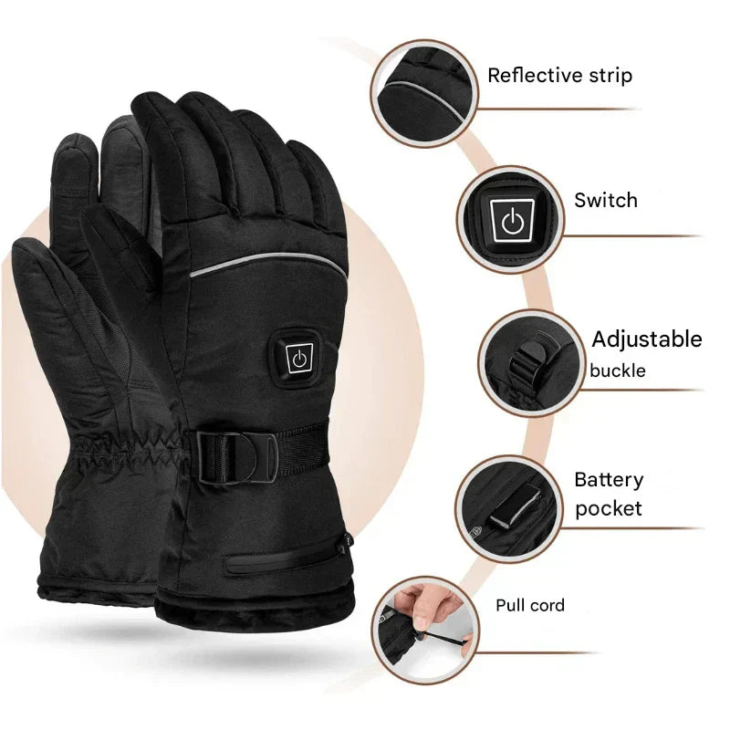 Beheizte Handschuhe – Mit Touchscreen & 3 Heizstufen